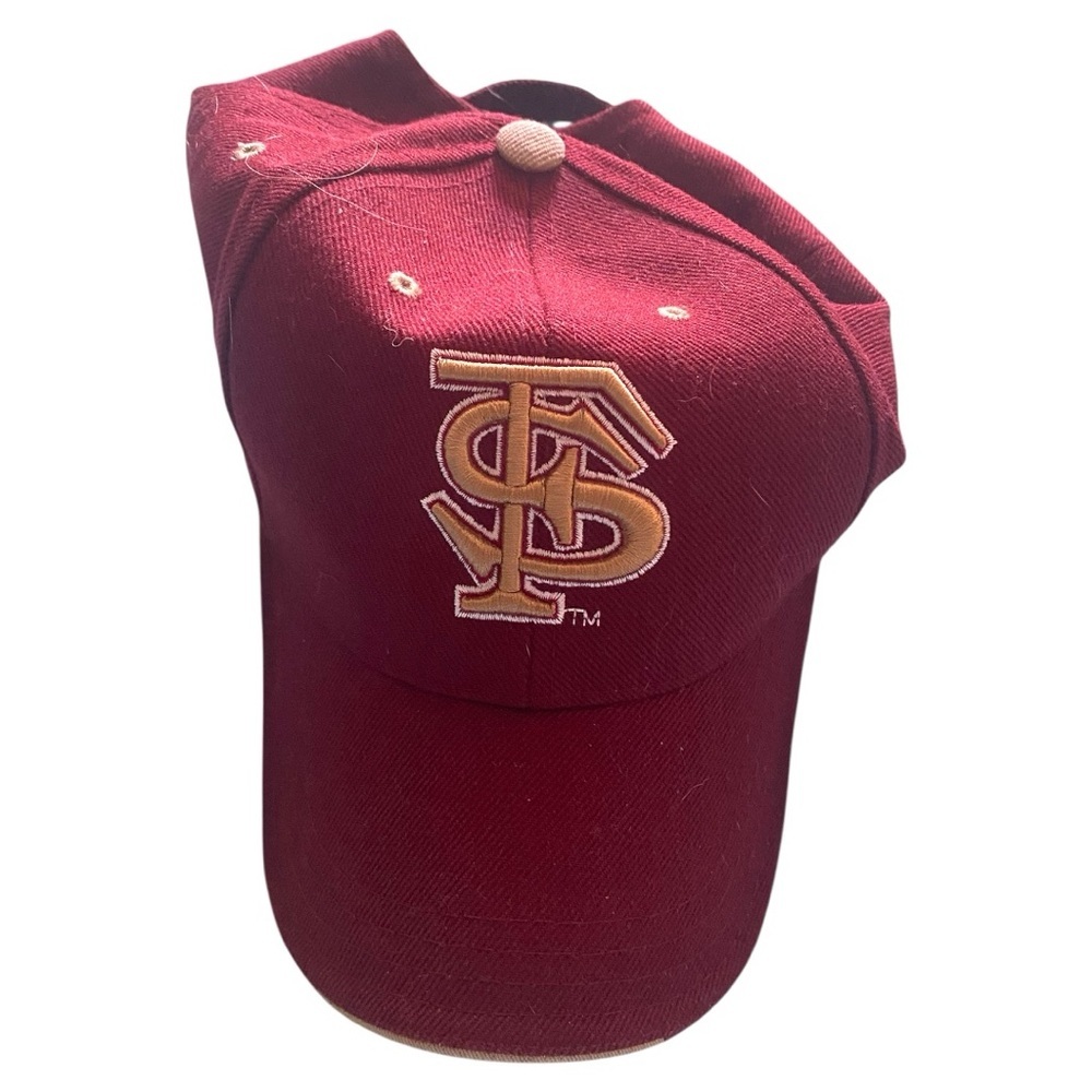 Colosseum Red and Gold Hat Embroidered Florida State University Accessories